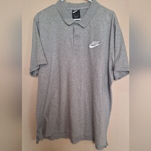 Nike Men's Heather Gray Polo Shirt